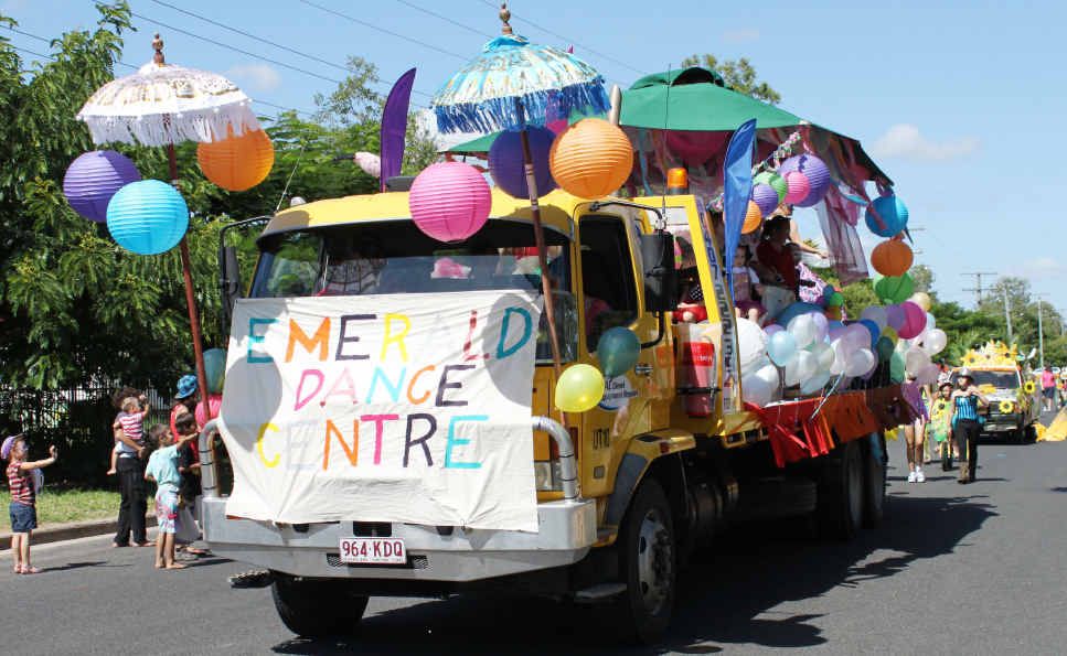 The Emerald Dance Centre took out first prize in the float competition. The Emerald Dance Centre took out first prize in the float competition.